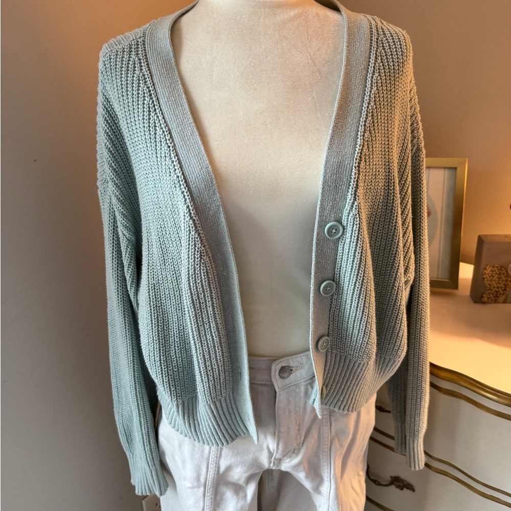 American Eagle Outfitters Soft Blue Cardigan